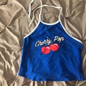 Cherry pop crop top